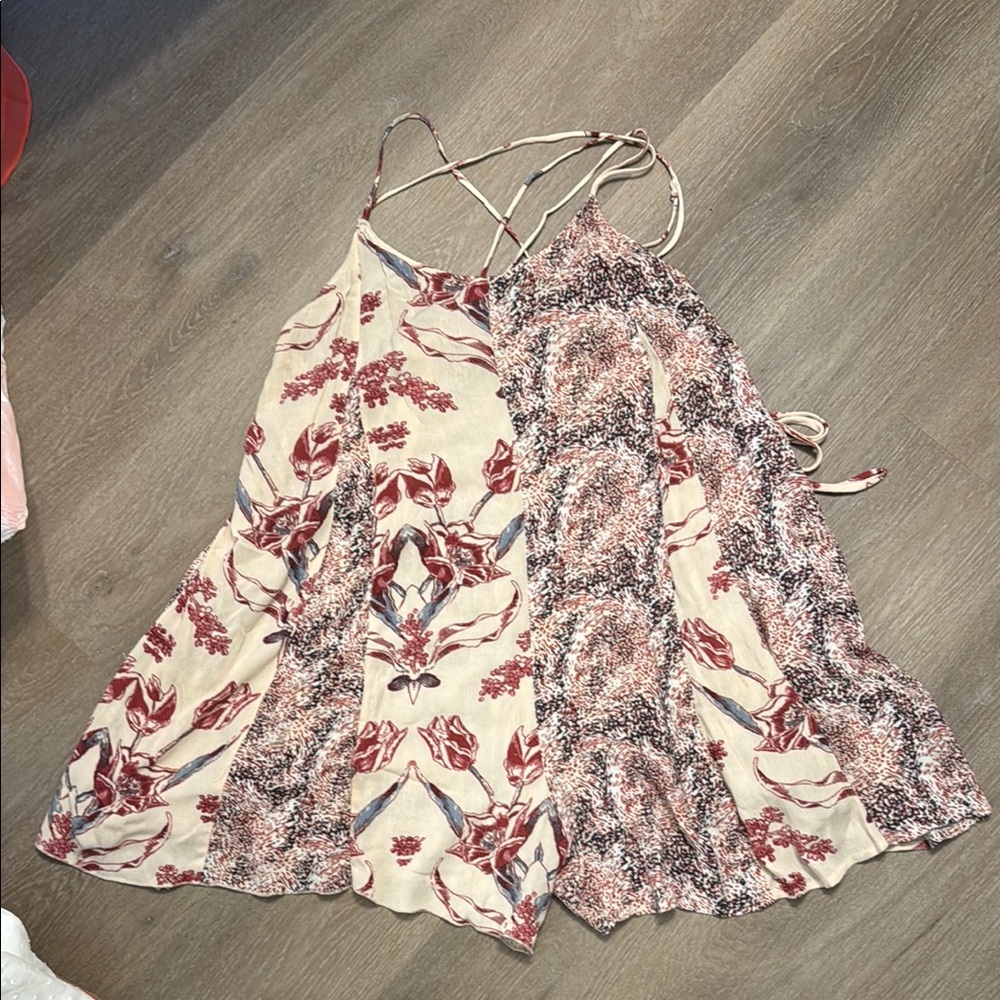 Floral Spaghetti Strap Romper